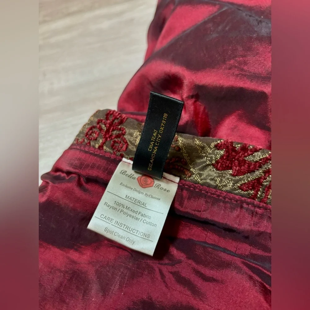 Vtg Bella Rose Neiman Marcus Luxury Christmas Tree Skirt - Picture 6 of 9